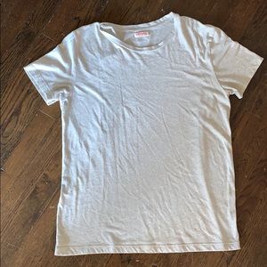 plain tan short sleeve t-shirt- L